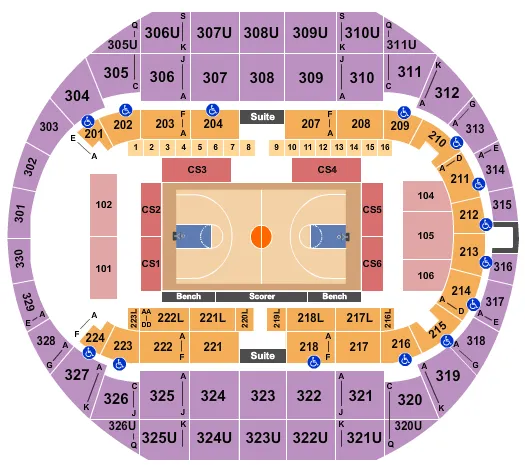 Propst Arena Seating Chart